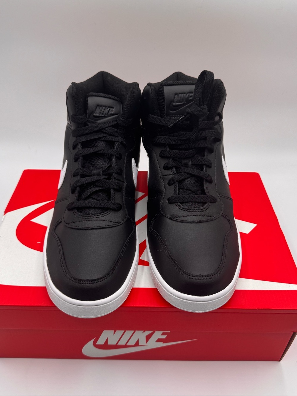 Nike Ebernon Mid Black White Mens Size 11 Sneakers AQ1773-002 New